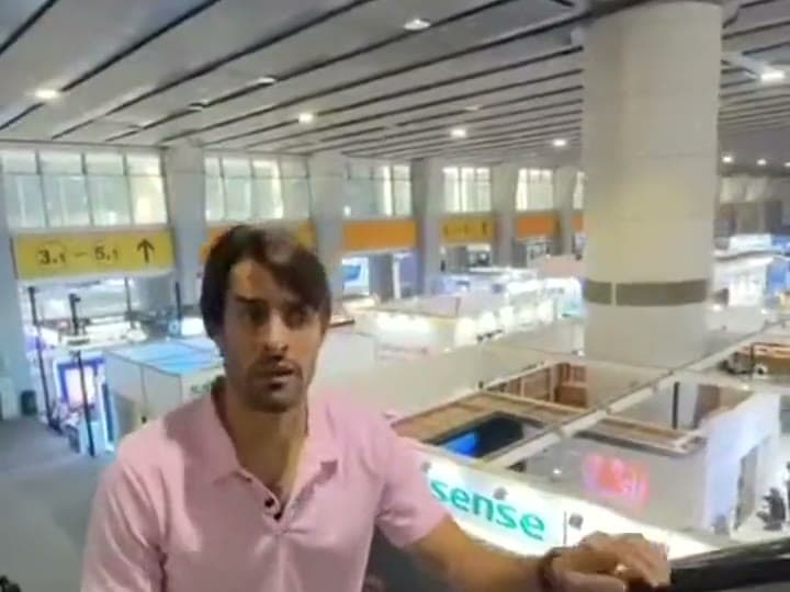 Vista general de los pabellones de la feria CBD de construcción y decoración en Guangzhou, julio de 2026